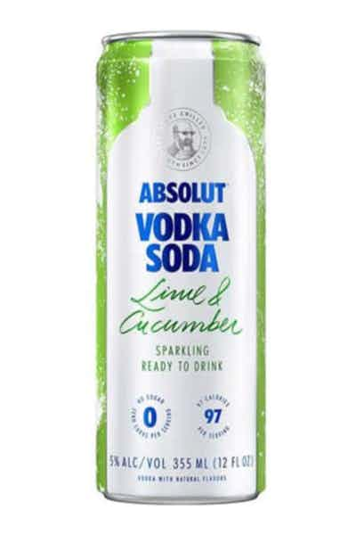 Absolut Vodka Soda Lime & Cucumber